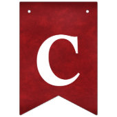 卒業おめでとうオン赤 バンティングフラッグ (第1の旗)