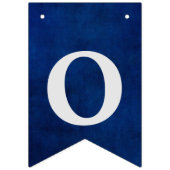 卒業おめでとうオン青 バンティングフラッグ (第2の旗)