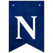 卒業おめでとうオン青 バンティングフラッグ (第3の旗)