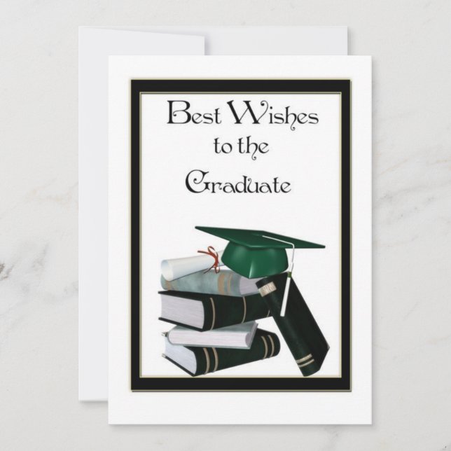 卒業おめでとうカードデザイン「Best Wishes The Graduate」 (正面)