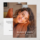 卒業おめでとうカード 招待状 写真カード (正面/裏面)