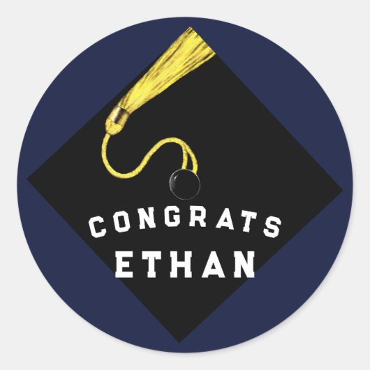 卒業おめでとうギフト ラウンドシール (正面)