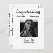 卒業おめでとうクラスオブ 年度 学校名 コル ポストカード (正面/裏面)