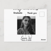 卒業おめでとうクラスオブ 年度 学校名 コル ポストカード (裏面)