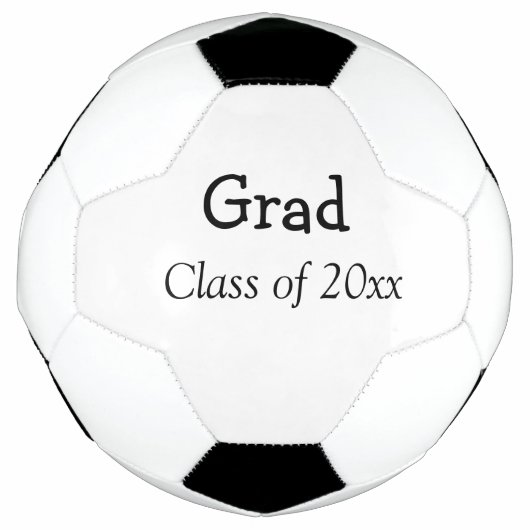 卒業おめでとうクラス20xx追加ネーム文字 サッカーボール (正面)