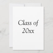 卒業おめでとうクラス20xx 名前テキストを追加 招待状 (裏面)