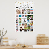 卒業おめでとうグラード35フォトコラージスクリプト ポスター (キッチン)