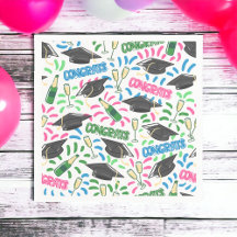 卒業おめでとうシャンパンカラフル紙吹雪