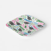 卒業おめでとうシャンパンカラフル紙吹雪 ペーパープレート (傾斜あり)