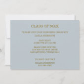 卒業おめでとうシルバー風船 招待状 (裏面)