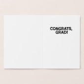 卒業おめでとうタイプはっきりしただ 箔カード (内部)