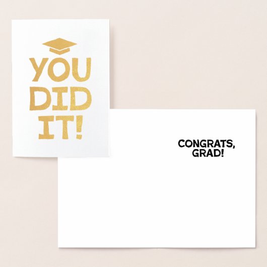 卒業おめでとうタイプはっきりしただ 箔カード (ディスプレー)