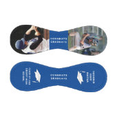 卒業おめでとうパーソナライズされたフォトブルー 野球ボール (パネル)