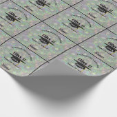 卒業おめでとうパーソナライズされた ラッピングペーパー (角)