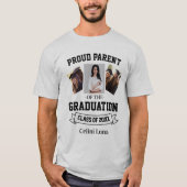 卒業おめでとうフォトコラージュTシャツ 3枚 Tシャツ (正面)