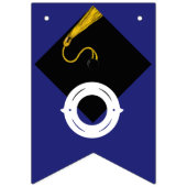 卒業おめでとうブルー バンティングフラッグ (第2の旗)