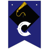 卒業おめでとうブルー バンティングフラッグ (第1の旗)