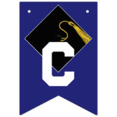 卒業おめでとうブルー バンティングフラッグ (第1の旗)