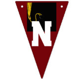 卒業おめでとうマルーン バンティングフラッグ (第3の旗)