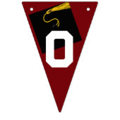 卒業おめでとうマルーン バンティングフラッグ (第2の旗)