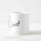 卒業おめでとうミニマルデザイン コーヒーマグカップ (正面左)