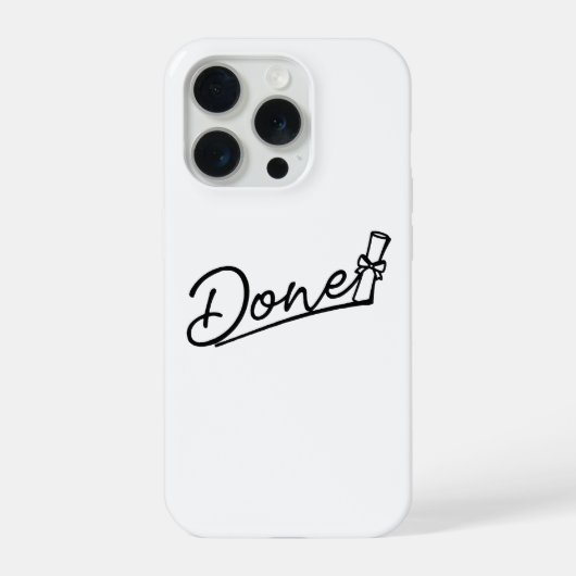 卒業おめでとうミニマルデザイン iPhoneケース (裏面)