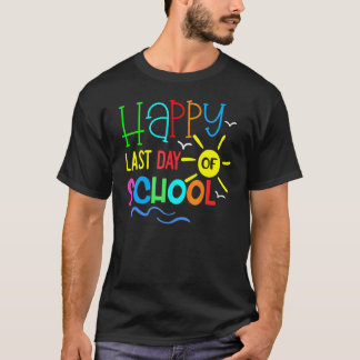 卒業おめでとう先生学生最後の学園日 Tシャツ