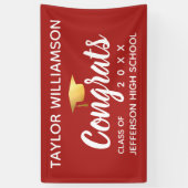 卒業おめでとう大学院修士課程年度追加 横断幕 (縦)