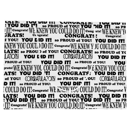 卒業おめでとう学校 ラージペーパーバッグ (裏面)