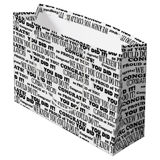 卒業おめでとう学校 ラージペーパーバッグ (裏面アングル)