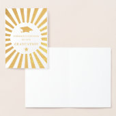 卒業おめでとう日が差すこと 箔カード (ディスプレー)