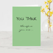 卒業おめでとう考え、ゆえに私は カード (黄色い花)