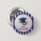 卒業おめでとう過去 缶バッジ (正面&裏面)