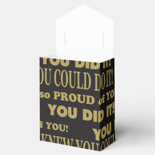 卒業おめでとう金ゴールドとブラック フェイバーボックス (オープン)