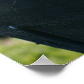 卒業おめでとう黒モダン写真 ポスター (角)