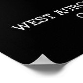 卒業おめでとう黒モダン色写真3 ポスター (角)