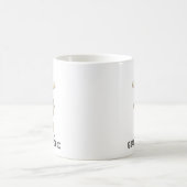 卒業おめでとう かわいい犬のオリジナルグッズ コーヒーマグカップ (中央)