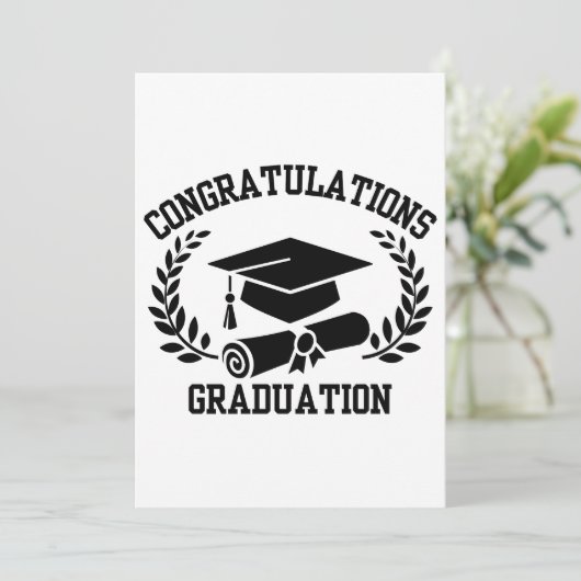 卒業おめでとう!ご卒業記念祝賀会へのご招待です。 招待状 (スタンド正面)