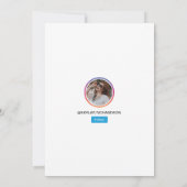 卒業おめでとう!インスタグラム 卒業パーティー ソーシャルメディア 卒祭 招待状 (裏面)