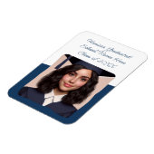 卒業おめでとう カスタム写真 タイポグラフィー マグネット (左側)