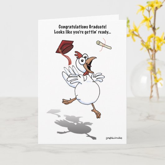 卒業おめでとう！ カード (黄色い花)