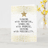 卒業おめでとう カード (黄色い花)