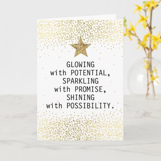 卒業おめでとう カード (黄色い花)