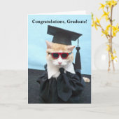 卒業おめでとう！ カード (黄色い花)