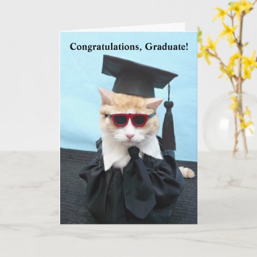 卒業おめでとう！ カード (黄色い花)