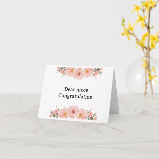 卒業おめでとう カード (黄色い花)