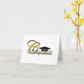 卒業おめでとう カード (黄色い花)