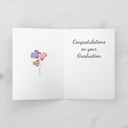 卒業おめでとう カード (内部)