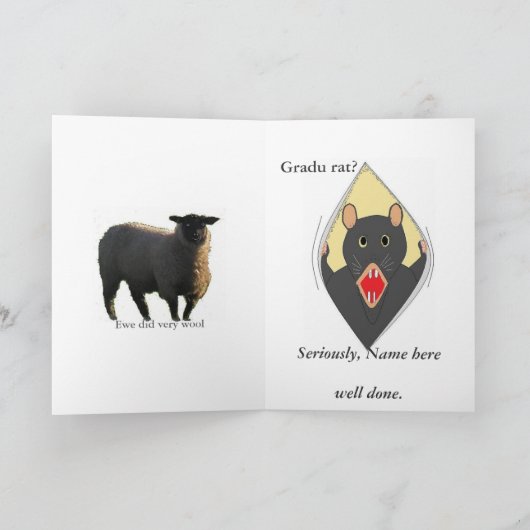 卒業おめでとう カード (内部)