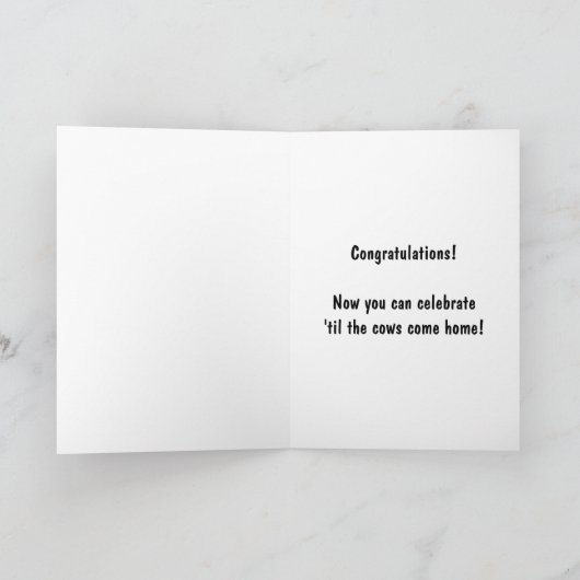 卒業おめでとう カード (内部)